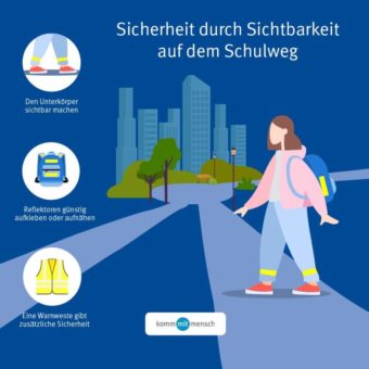 Sehen und gesehen werden: Sicherheit durch Sichtbarkeit auf dem Schulweg