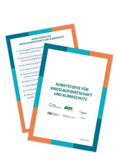 Kunststoffe auf Kurs Richtung Kreislaufwirtschaft und Klimaschutz!