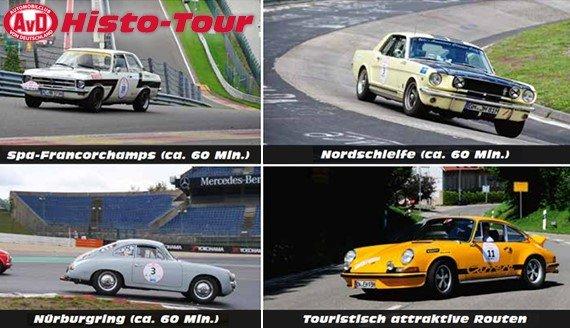 AvD-HISTO-TOUR 2020: Start und Ziel am Nürburgring im August