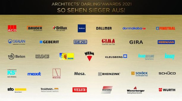 ARCHITECTS‘ DARLING® 2021: Die Ehrung der Branchenbesten