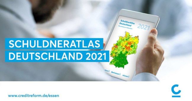 SchuldnerAtlas Deutschland 2021 – „Überschuldungs-Paradoxon“: Historischer  Tiefststand trotz Corona