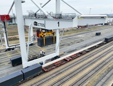 Containerterminal Osnabrück im Probebetrieb