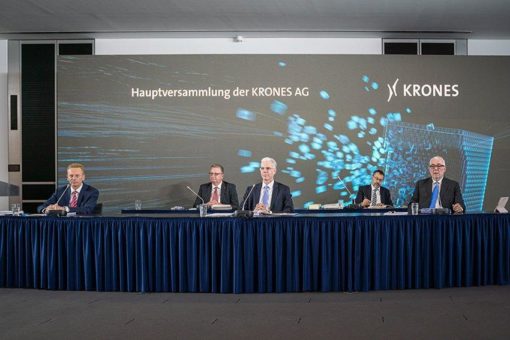 Erste virtuelle Hauptversammlung der Krones AG beschließt Dividende von 0,75 Euro je Aktie