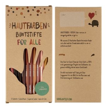 Hautfarben-Buntstifte kontern Black Friday mit Spendenaktion