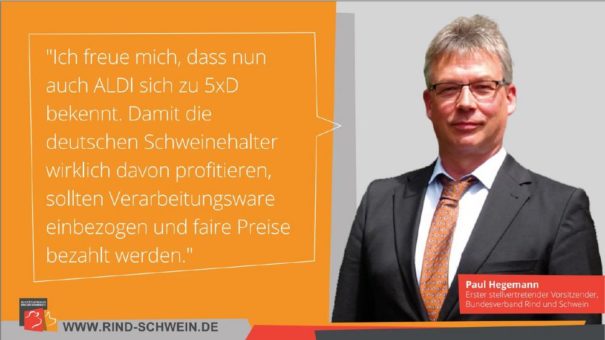 Bundesverband Rind und Schwein freut sich über ALDIs Bekenntnis zur heimischen Schweinehaltung