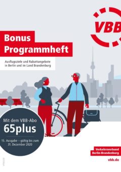 Neues Bonusheft für VBB-Abo 65plus