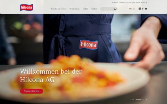 Hilcona.com im neuen frischen Look