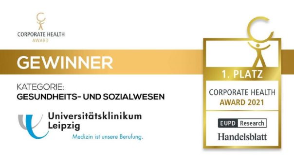 Universitätsklinikum Leipzig gewinnt „Corporate Health Award 2021“