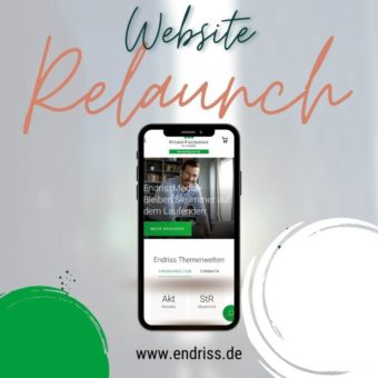 Endriss Webseite erstrahlt im neuen Glanz