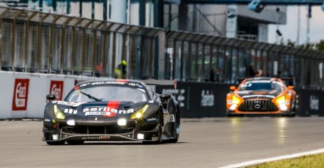 Tolle Generalprobe für das 24h-Rennen: Goodyear-Ferrari auf dem Siegertreppchen