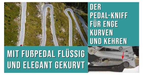 Mit dem Motorrad um die Kurve