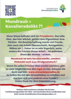 Mundraub – nein Danke!