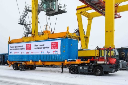 Transport über nur zwei Grenzen nach Deutschland:  Baltic Sea Bridge mit neuer Verbindung China – Europa über Mukran Port