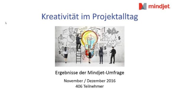 Mindjet-Umfrage: Kreativität hat im Projektalltag nur wenig Platz