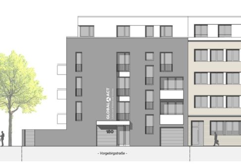 Revitalisierung und Neubau in Köln-Zollstock: GLOBAL-ACT realisiert Wohnensemble mit 25 Eigentumswohnungen