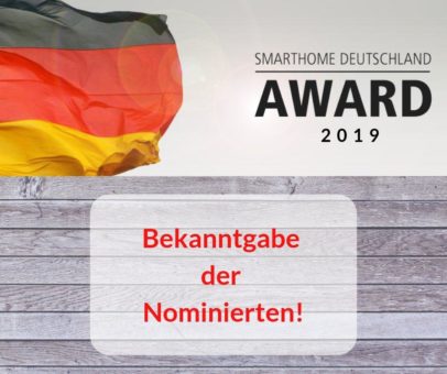 SmartHome Deutschland Award 2019 – Die Nominierten stehen fest!