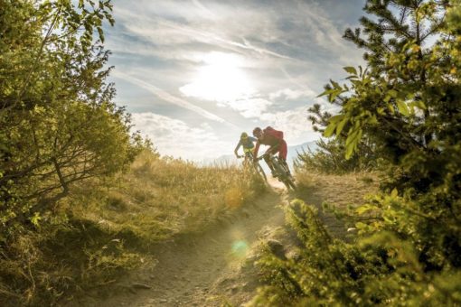 Dolomiten-Mountainbiking „über den Wolken“