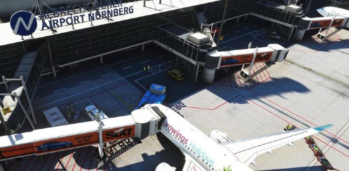 Virtuelles Abheben vom Lieblingsflughafen:  Airport Nürnberg jetzt im Microsoft Flugsimulator