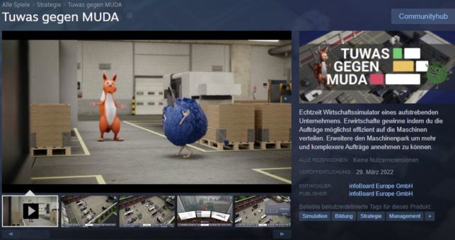 PC-Spiel „Tuwas gegen MUDA“ auf Steam veröffentlicht
