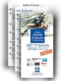 Save the Date – Online IT.forum am 29./30. März 2017: Schicht für Schicht zur 360° IT-Security – vom Netzwerk bis zum mobilen User