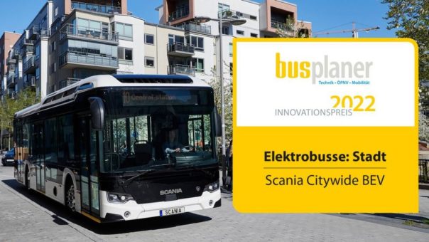 Platz 1 für den E-Bus Scania Citywide