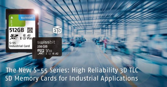 Swissbit erweitert SD-Memory-Card-Portfolio um die Serien S-55 / S-58