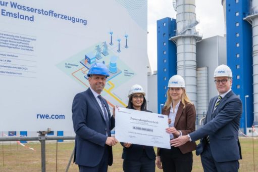 RWE erhält Förderzusage für 14 Megawatt Elektrolyse-Testanlage in Lingen – Baustart für Juni geplant