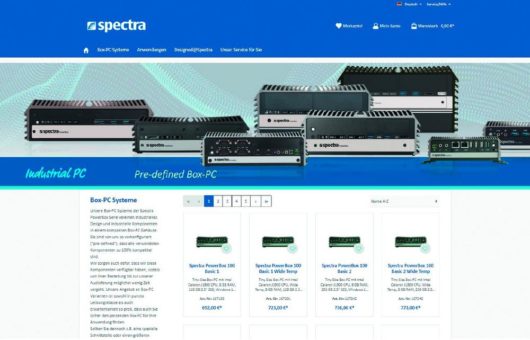 Spectra eröffnet Industrie-PC Webshop