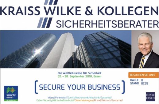 Besuchen Sie uns auf der Security in Essen vom 25.09. – 28.09.2018