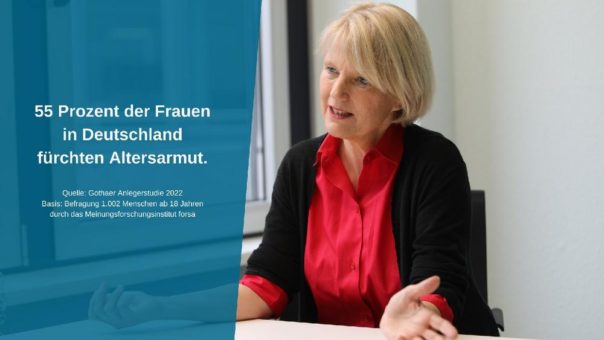 Gothaer Anlegerstudie 2022: Frauen fürchten Altersarmut – zu Recht