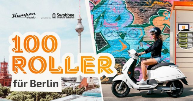 „100 E-Roller für Berlin“: Kumpan und Swobbee offerieren ganzheitliches Mobilitätspaket