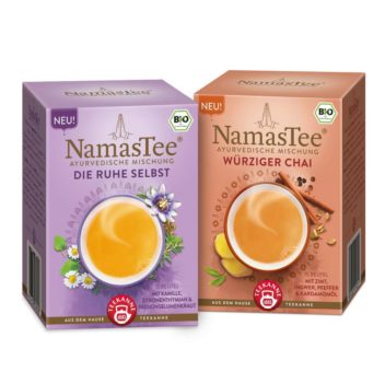 Zwei neue Sorten NamasTee® sorgen für mehr Achtsamkeit aus der Teetasse