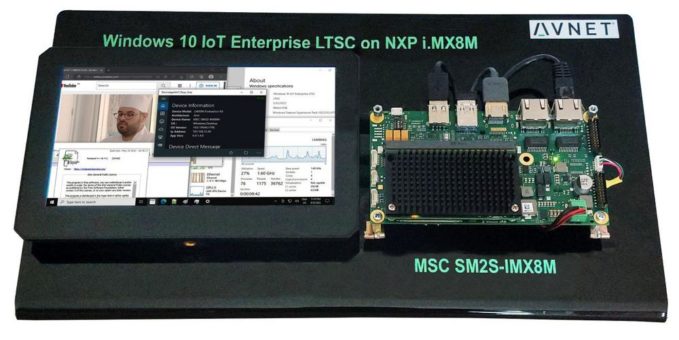 Avnet Embedded bringt volles Windows® 10 IoT auf ihre ARM® basierenden SMARC™-Module mit NXP i.MX 8M SoCs