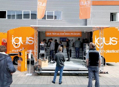 Vom XXL-Truck bis zum virtuell-realen Messestand: igus Messen starten mit 175 motion plastics Innovationen