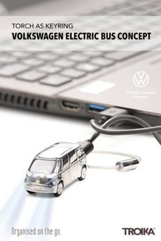 Der neue elektrische VW ID. BUZZ jetzt als Miniatur Taschenlampe/Schlüsselanhänger