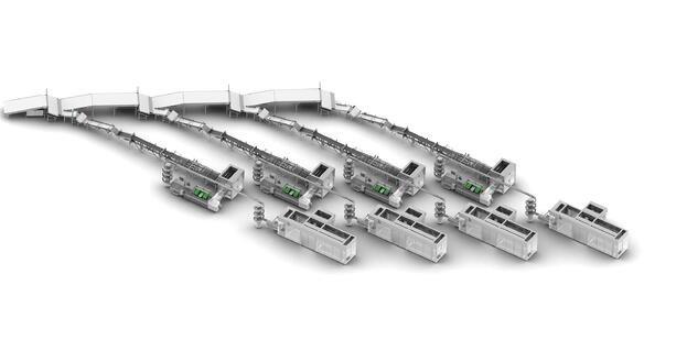 Neue Austragestation DCS von Syntegon sorgt für besonders effizientes und schonendes Handling von Keksen und Crackern