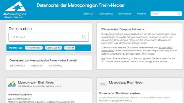 Datenportal Rhein-Neckar gestartet