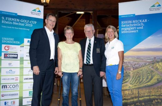 Abschlagen für den guten Zweck: 9. Firmen-Golf-Cup Rhein-Neckar spielt 7.000 Euro für zwei gemeinnützige Projekte ein