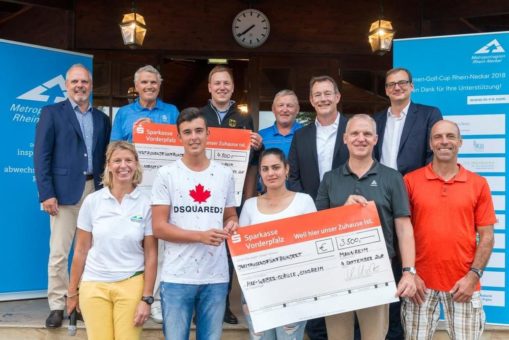 Abschlagen für den guten Zweck: 8. Firmen-Golf-Cup Rhein-Neckar spielt 8.000 Euro für zwei gemeinnützige Projekte ein