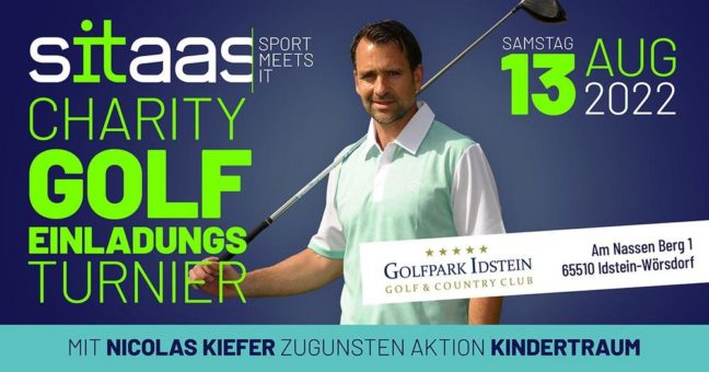 Der Countdown für das 1. sitaas Charity Golfturnier mit Nicolas Kiefer läuft