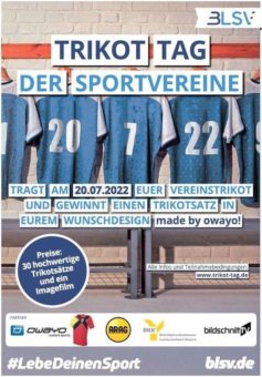 Am 20. Juli ist Trikot-Tag!