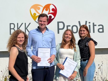 Ausbildung bei der BKK ProVita erfolgreich abgeschlossen