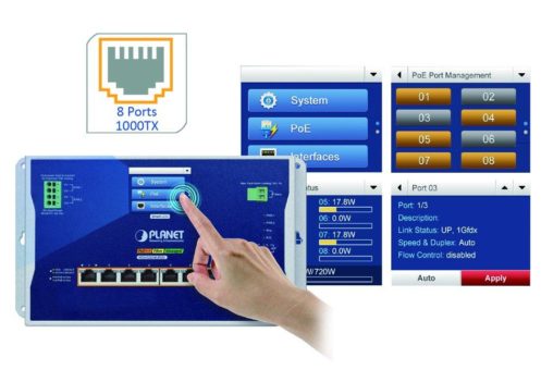 LAN‐Management per Touch‐HMI