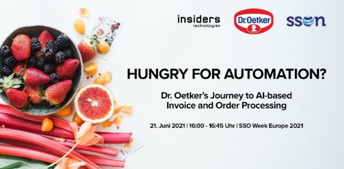 Insiders Technologies und Dr. Oetker machen Appetit auf Automatisierung