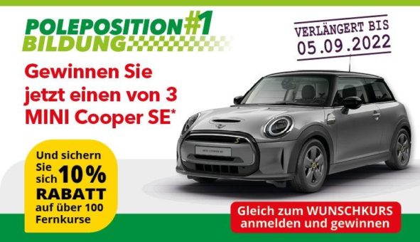 Fernstudium starten und MINI Cooper gewinnen!