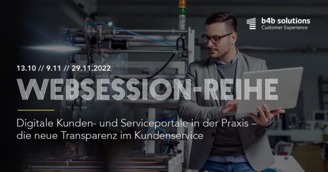 3-teilige Websession-Reihe: Digitale Kunden- und Serviceportale in der Praxis