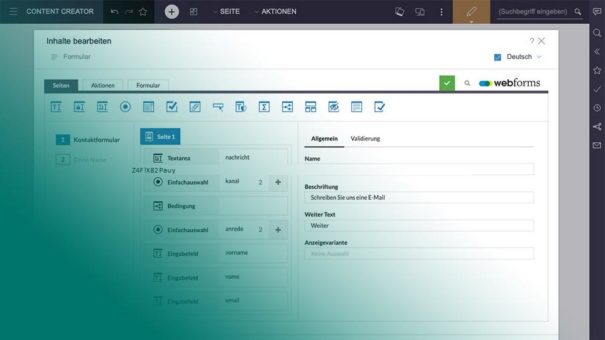 Formularmanagement im FirstSpirit ContentCreator wird jetzt noch einfacher