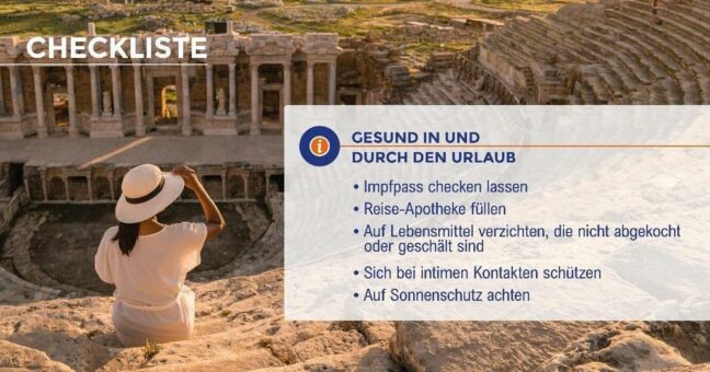 So kommen Urlauber gesund in und durch den Urlaub