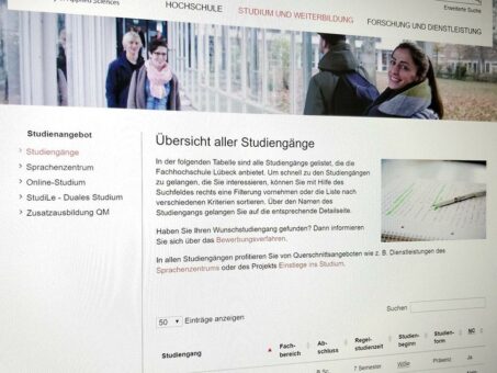 Wer zuerst kommt…! FH Lübeck vergibt Restplätze für zulassungsbegrenzte Studiengänge