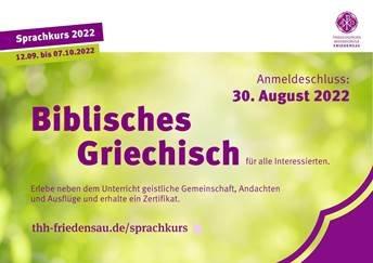 In Friedensau die biblischen Sprachen Griechisch und Hebräisch erlernen